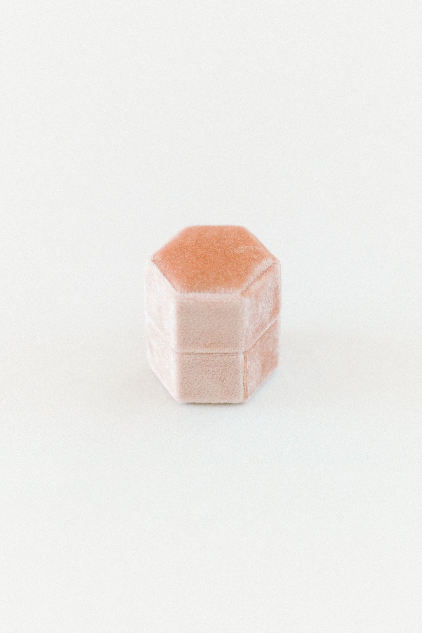 Ring Box - boite à bague en velours - Rose ancien