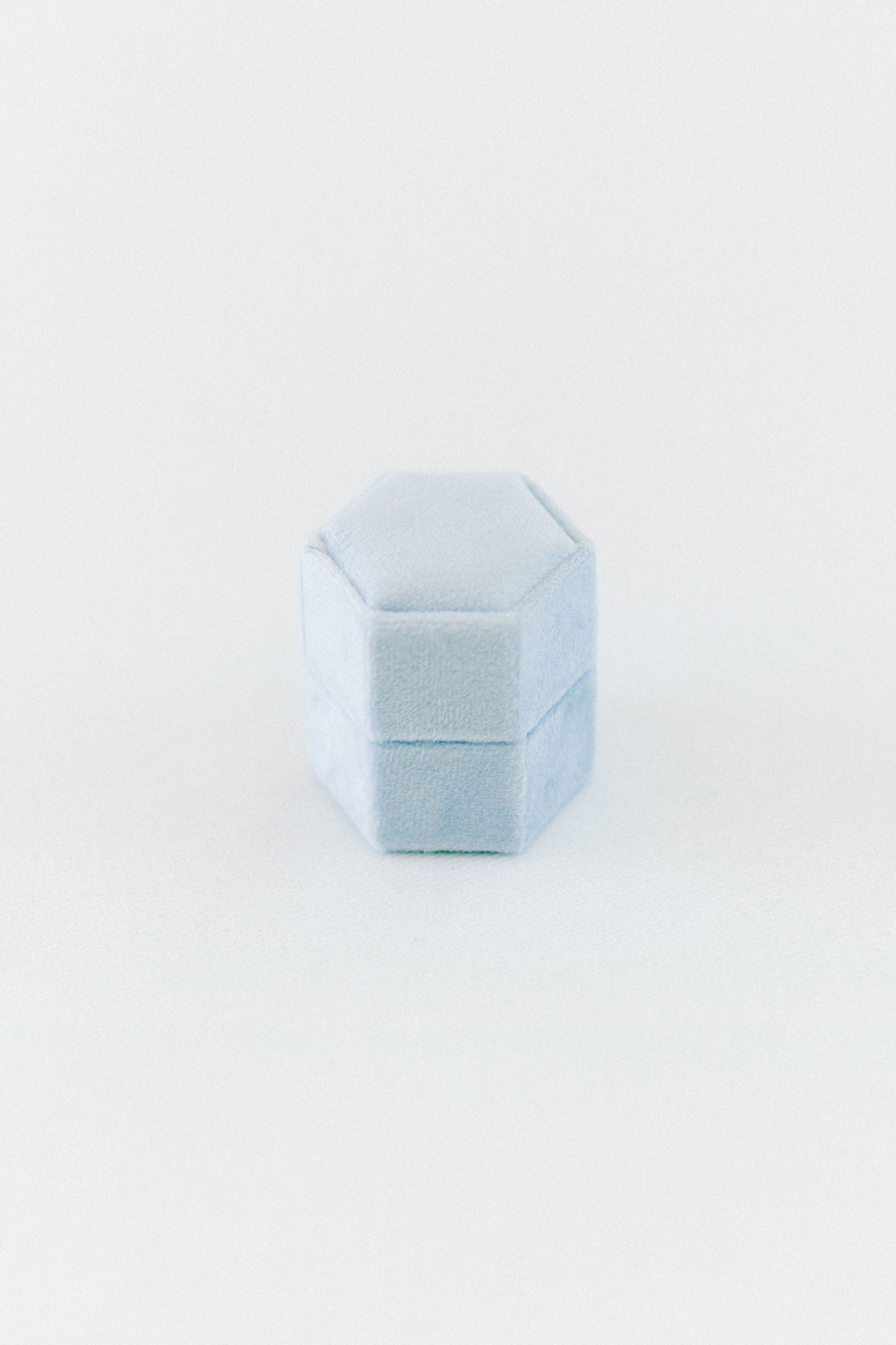 Ring Box - boite à bague en velours - bleu ciel