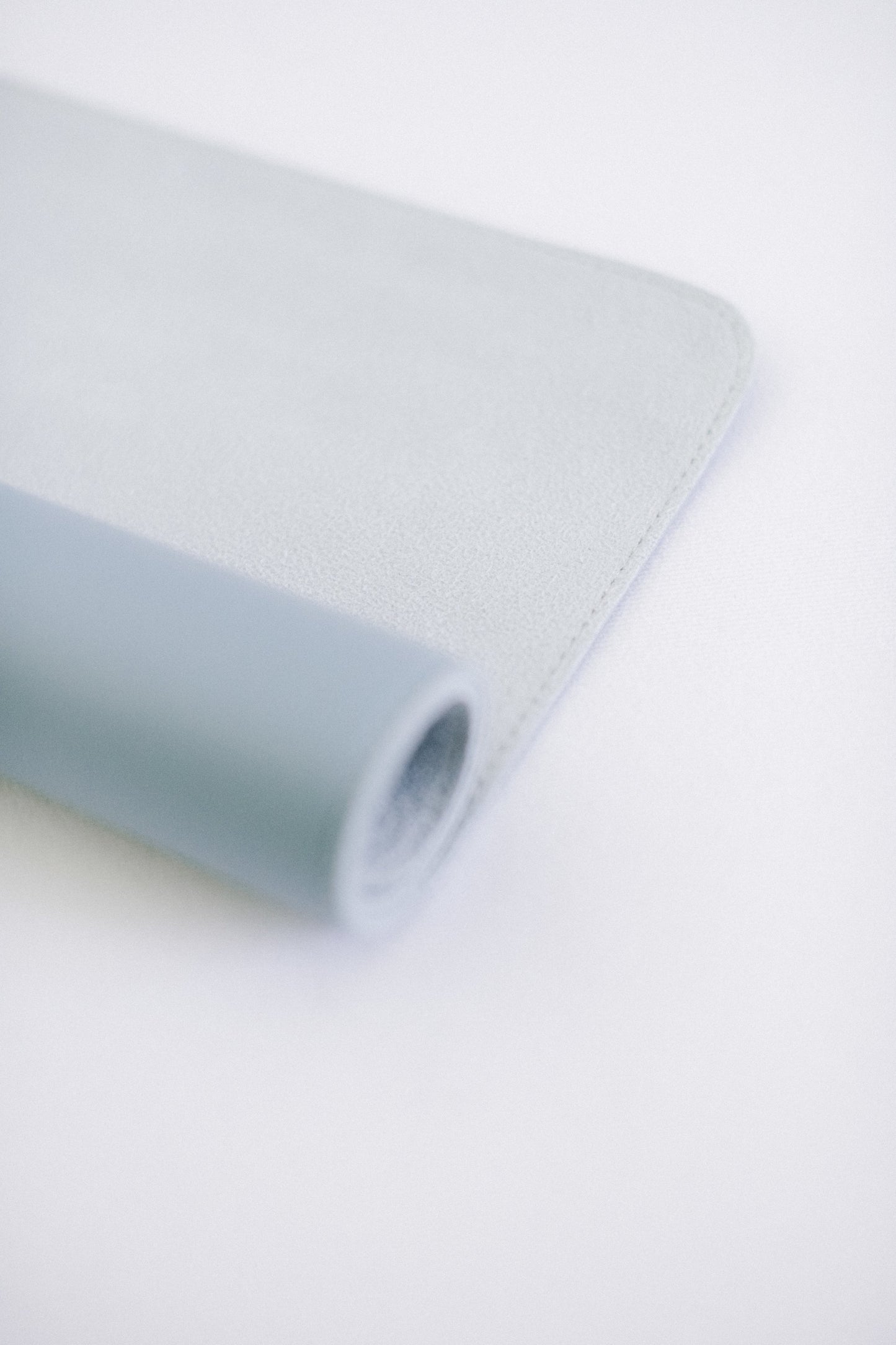 Surface flatlay suédine similicuir - Bleu